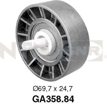 Tensioner Pulley, V-ribbed belt GA358.84