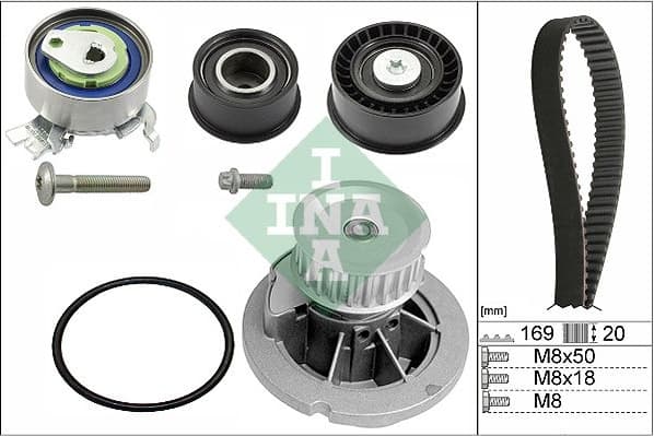 Water Pump & Timing Belt Kit 530007832