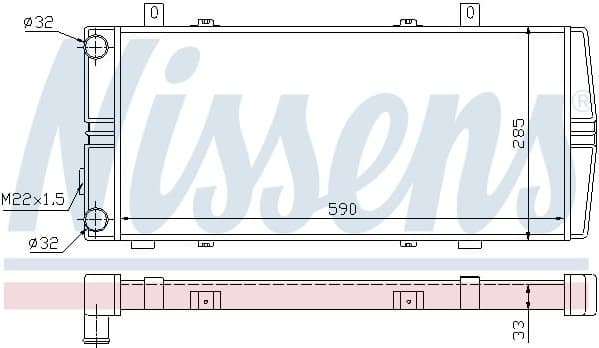 Radiator, engine cooling ** FIRST FIT ** 64102
