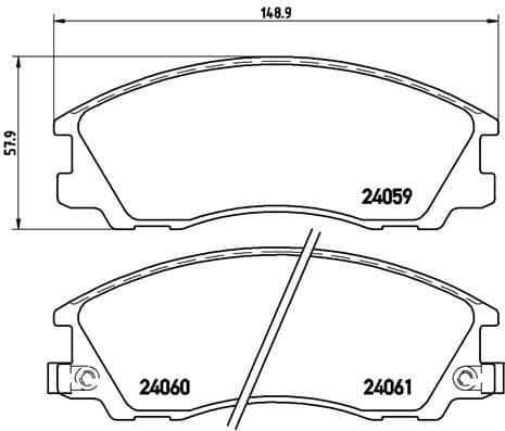 Brake Pad Set, disc brake PRIME LINE P30017