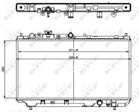 Radiator, engine cooling 509512