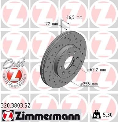 Brake Disc SPORT BRAKE DISC Z 320.3803.52