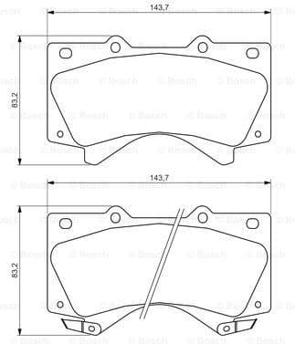Brake Pad Set, disc brake 0986494449 - image 7