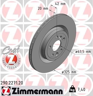 Brake Disc COAT Z 290.2271.20