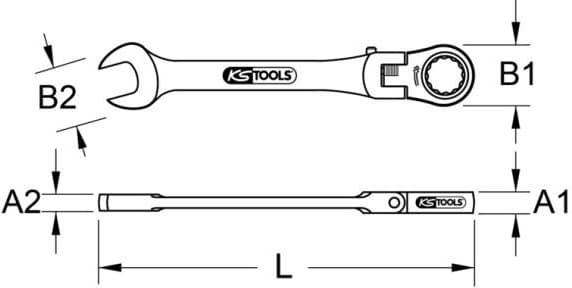 Ratchet Ring Open-ended Spanner 503.4808