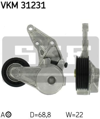 Belt Tensioner, V-ribbed belt VKM 31231