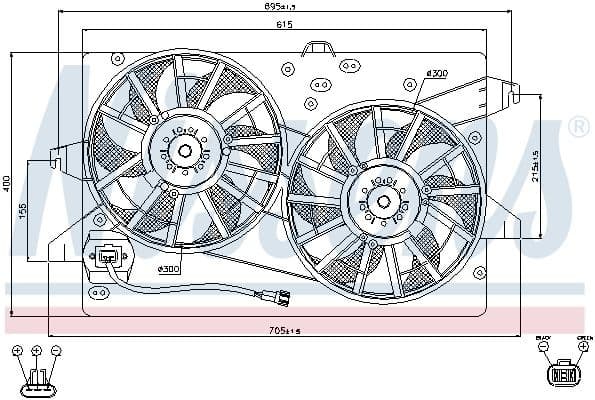 Fan, engine cooling 85483