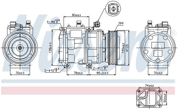 Compressor, air conditioning ** FIRST FIT ** 89186