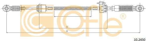Cable Pull, manual transmission 10.2450