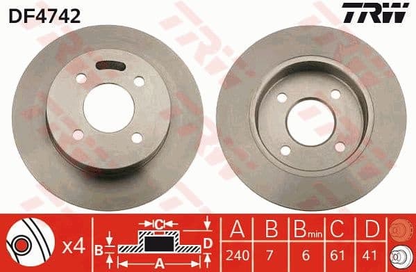 Brake Disc DF4742