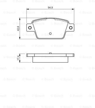 Brake Pad Set, disc brake 0986494536
