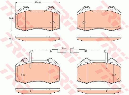Brake Pad Set, disc brake GDB2045