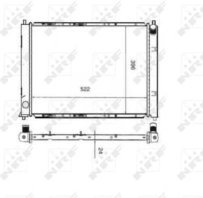 Radiator, engine cooling EASY FIT 55339