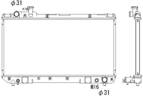 Radiator, engine cooling 503988