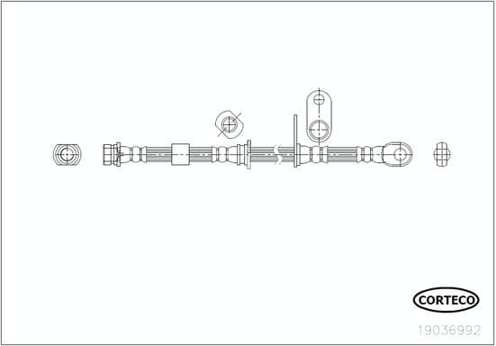 Brake Hose 19036992 - image 2