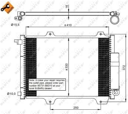 Condenser, air conditioning EASY FIT 35907