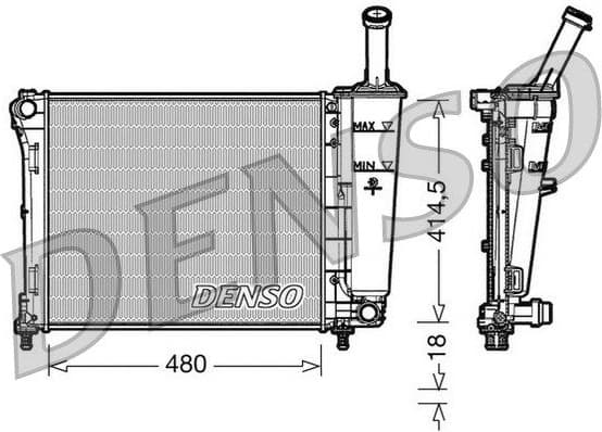 Radiator, engine cooling DRM09161