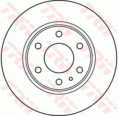 Brake Disc TRW SINGLE DF4992S - image 2