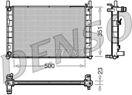 Radiator, engine cooling DRM10046