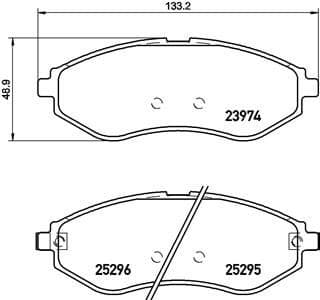 Brake Pad Set, disc brake PRIME LINE P10057