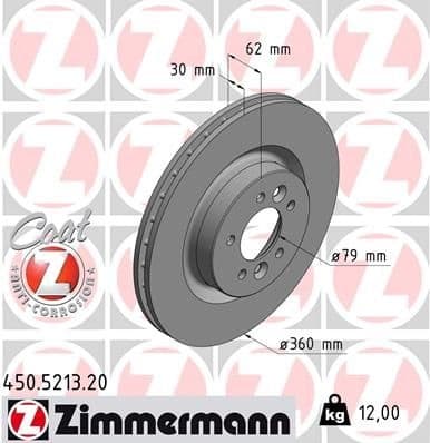 Brake Disc COAT Z 450.5213.20