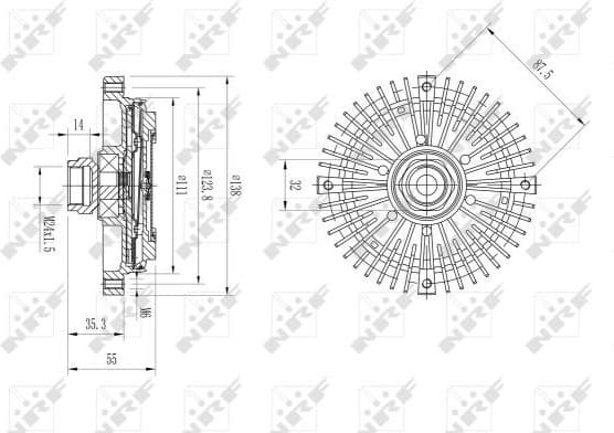 Clutch, radiator fan 49599 - image 2