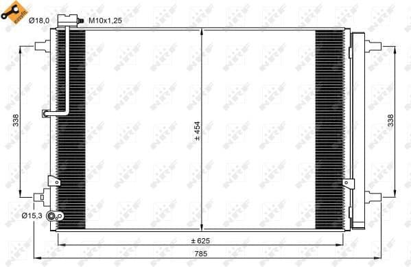 Condenser, air conditioning EASY FIT 350059 - image 2