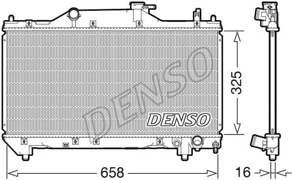 Radiator, engine cooling DRM50131