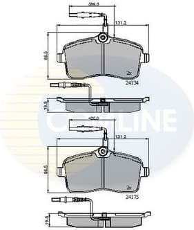 Brake pads front CBP11250
