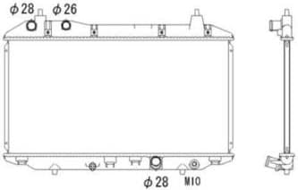 Radiator, engine cooling 53529