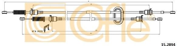 Cable Pull, manual transmission 15.2894