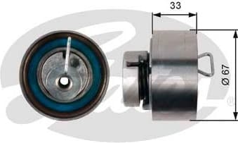 Tensioner Pulley, timing belt PowerGrip™ T43005