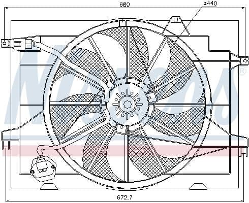 Fan, engine cooling 85366