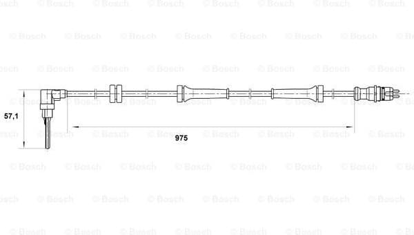 Sensor, wheel speed 0265007069 - image 2