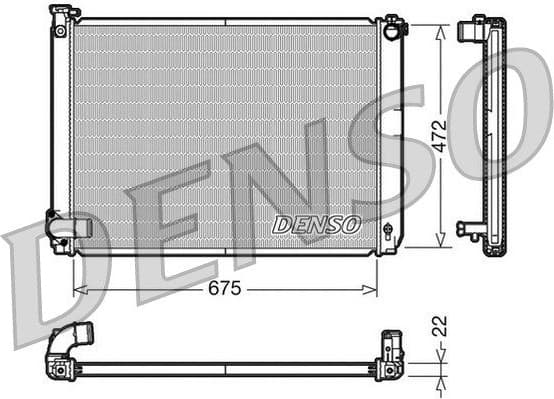 Radiator, engine cooling DRM51005