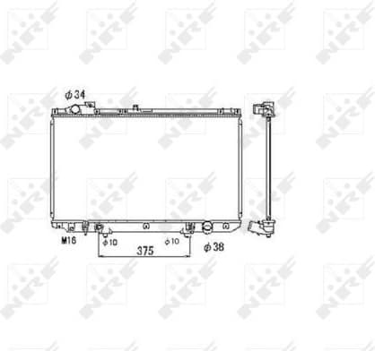 Radiator, engine cooling 53467