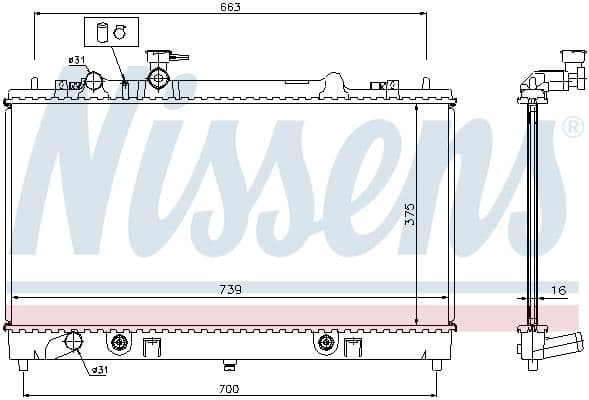 Radiator, engine cooling ** FIRST FIT ** 62465A - image 2