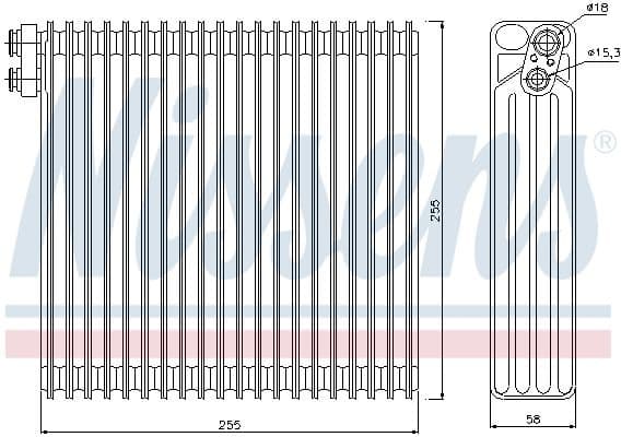 Evaporator, air conditioning 92213