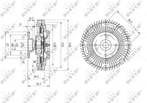 Clutch, radiator fan 49571 - image 2