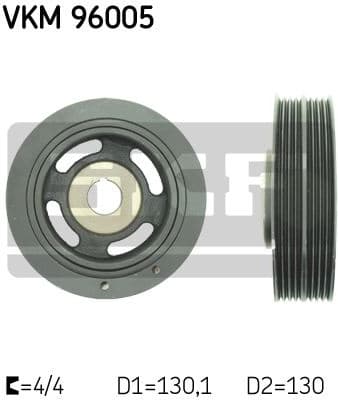 Belt Pulley, crankshaft VKM 96005
