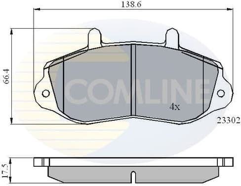 Brake pads front CBP01021