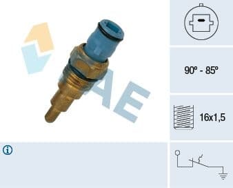 Temperature Switch, radiator fan 37660