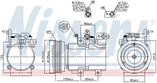 Compressor, air conditioning ** FIRST FIT ** 89238