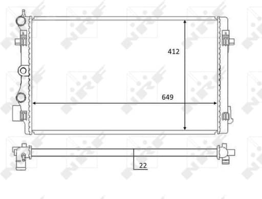 Radiator, engine cooling 59056