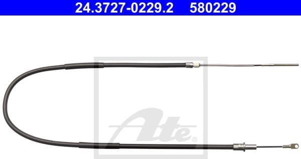 Cable Pull, parking brake 24.3727-0229.2 - image 2