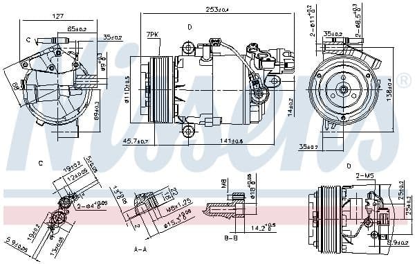 Compressor, air conditioning ** FIRST FIT ** 890071