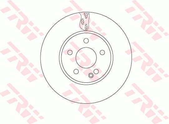 Brake Disc TRW SINGLE DF6745S