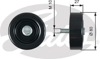 Deflection/Guide Pulley, V-ribbed belt DriveAlign™ T39276