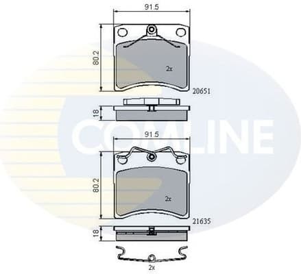 Brake pads front CBP0953
