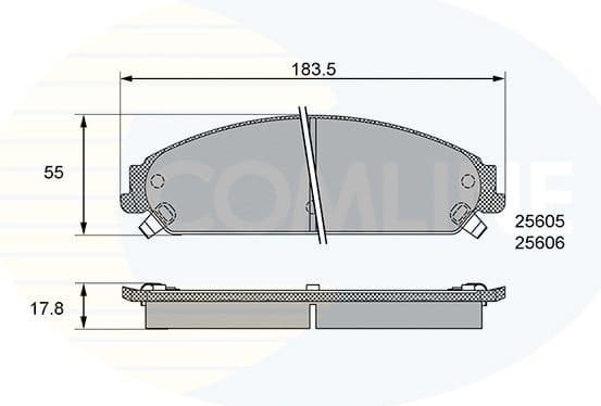 Brake pads front CBP36086